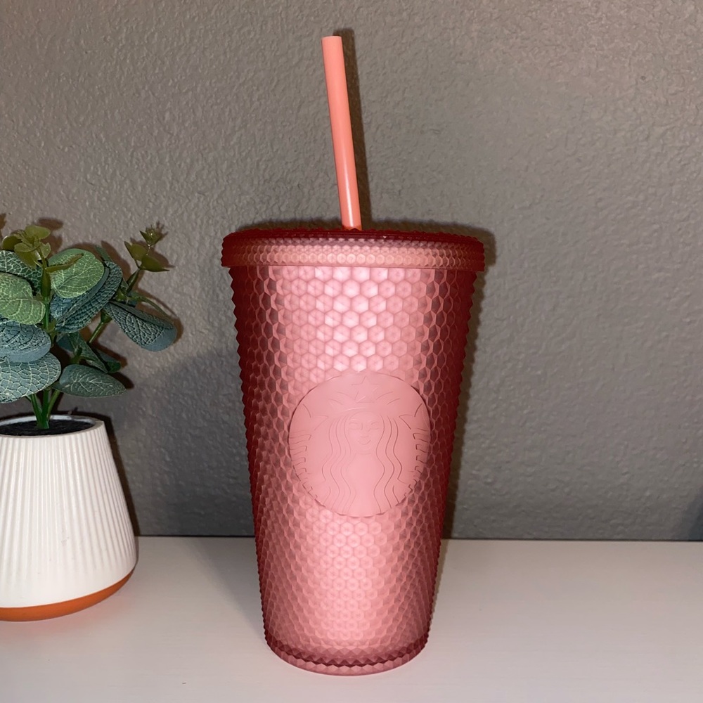 Starbucks Pink Matted Studded Grande Size Tumbler